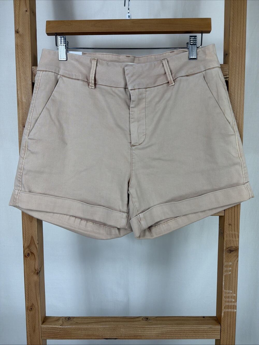 NWT Oat New York Blush Pink Cuffed Shorts #1183 Size 31